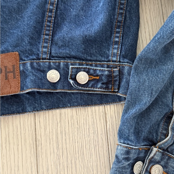 Ralph Lauren Cropped Jean Jacket Size Large - Picture 3 of 7